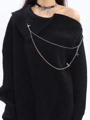 Alix Chain Accent Sweater