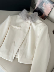 Grey Fur Lined Jacket